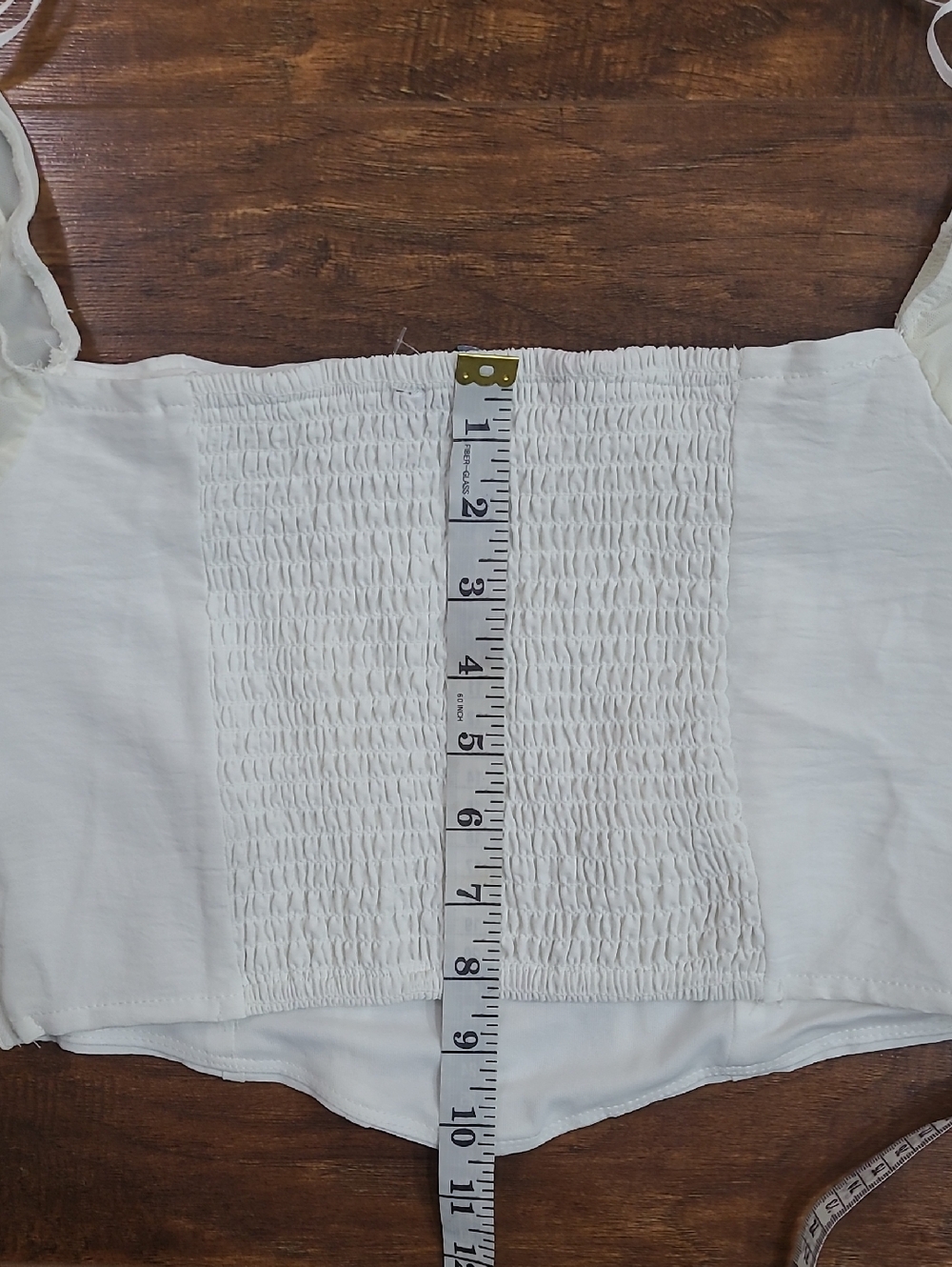 Mixed Threads Stylish Off-Shoulder Corset Crop Top - Cream Size S - Picture 7 of 8